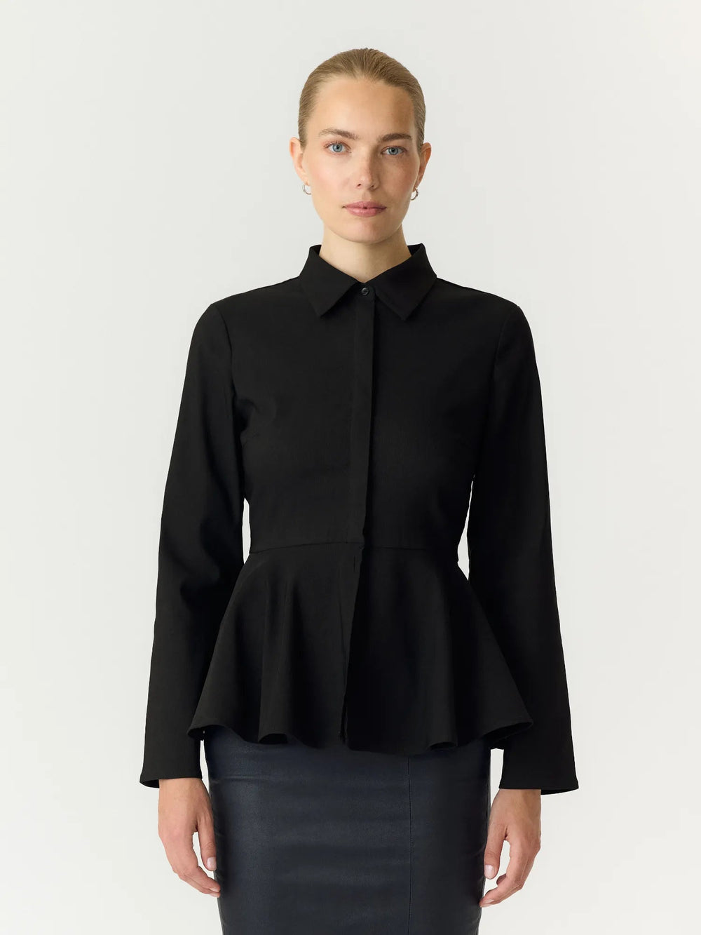 Pepa Ls Shirt Black | Skjorter og bluser | Smuk