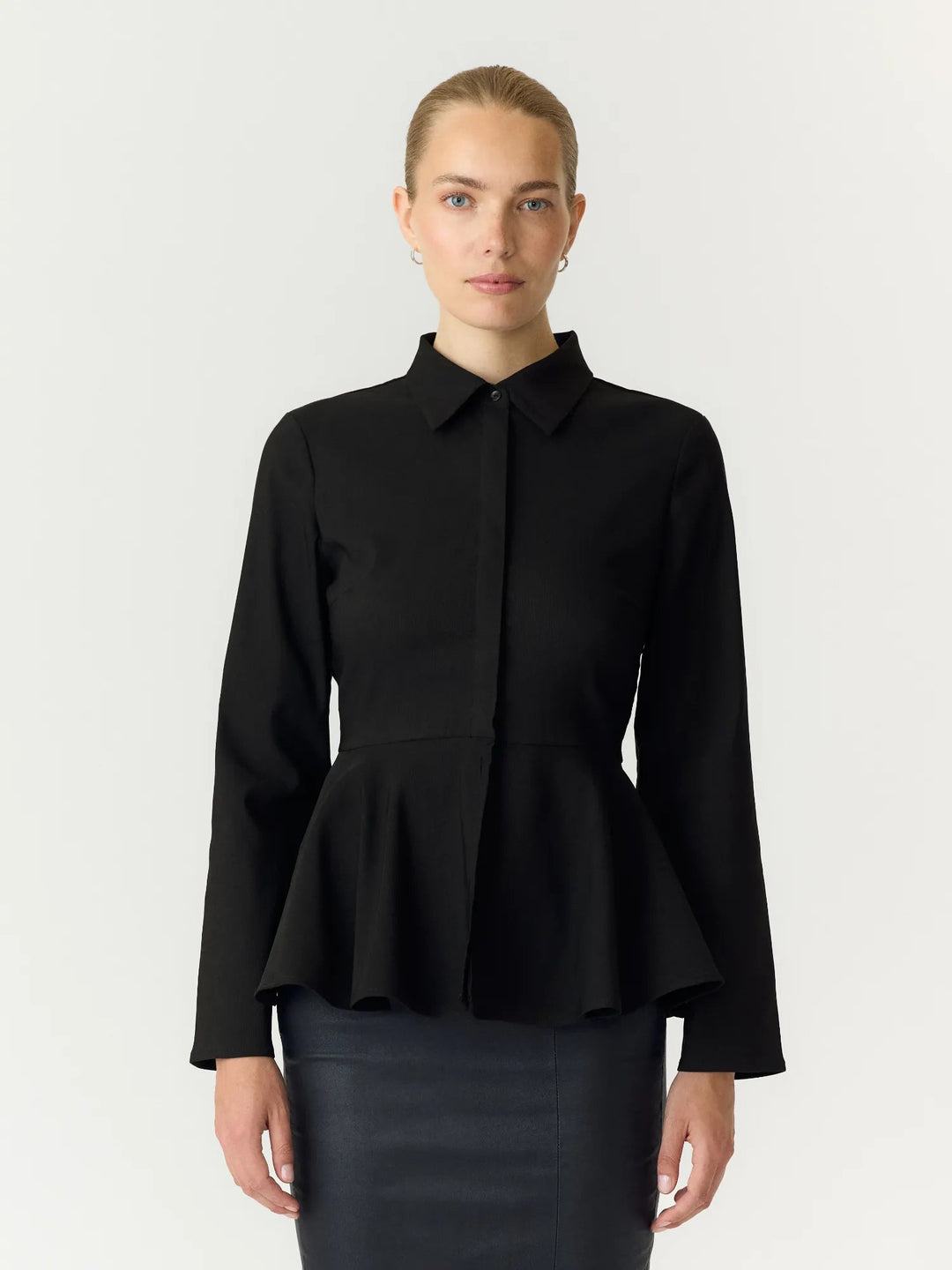 Pepa Ls Shirt Black | Skjorter og bluser | Smuk