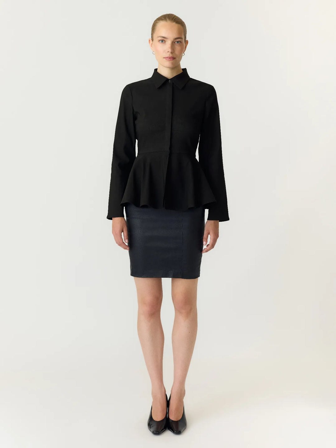 Pepa Ls Shirt Black | Skjorter og bluser | Smuk