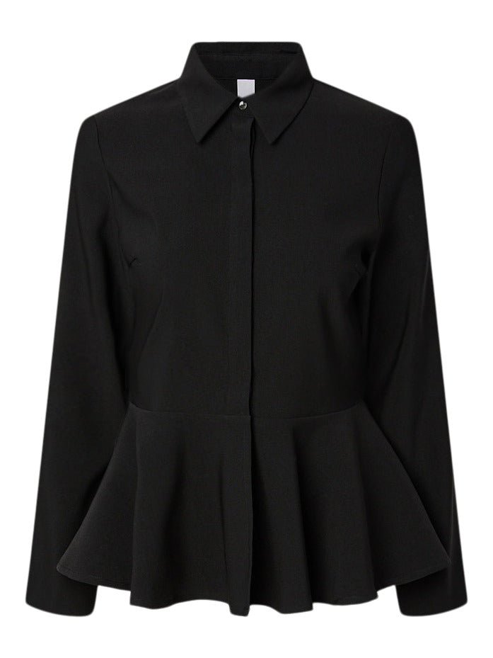 Pepa Ls Shirt Black | Skjorter og bluser | Smuk