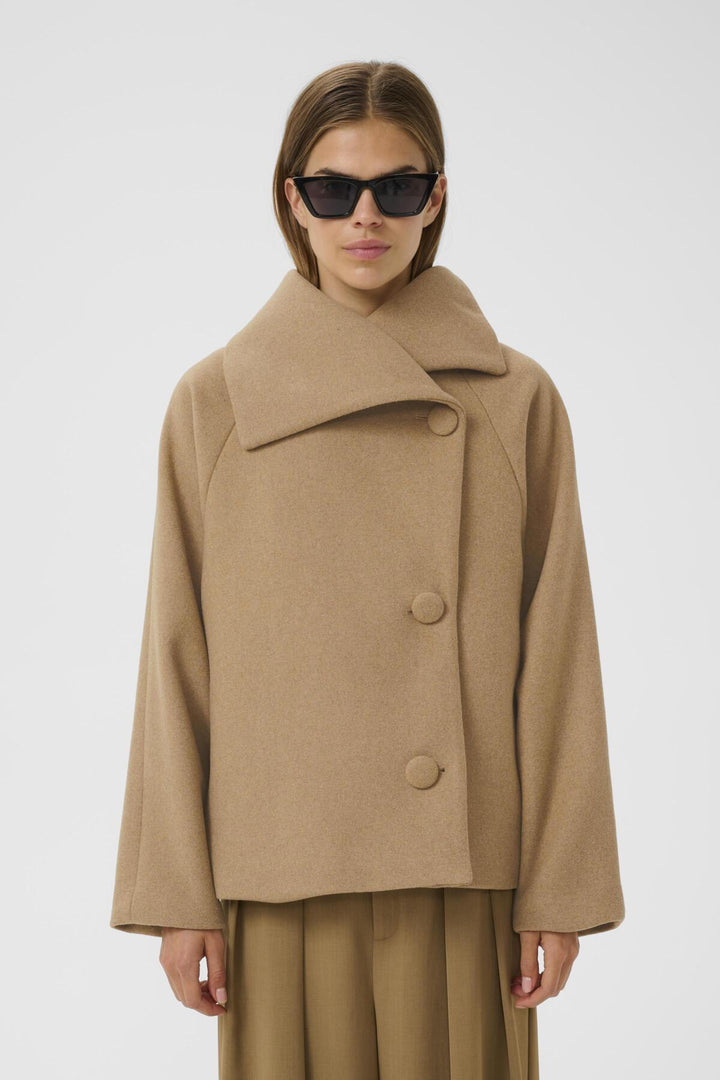 Perryiw Short Coat R Tobacco Brown | Yttertøy | Smuk - Dameklær på nett