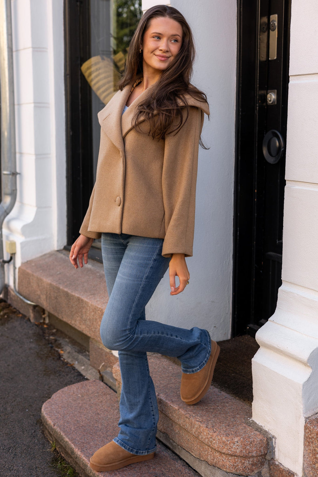 Perryiw Short Coat R Tobacco Brown | Yttertøy | Smuk - Dameklær på nett