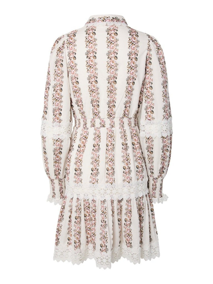 Petrea Ls Dress Star White Insert Print | Kjoler | Smuk