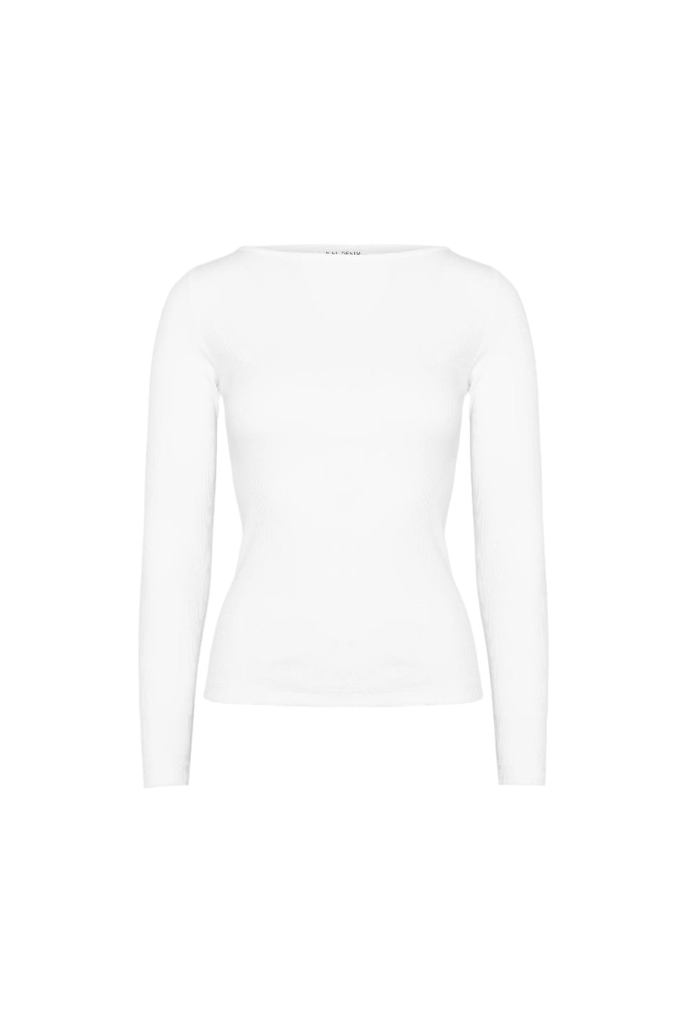 Petronella Rib Boatneck Off - White | Topper | Smuk - Dameklær på nett