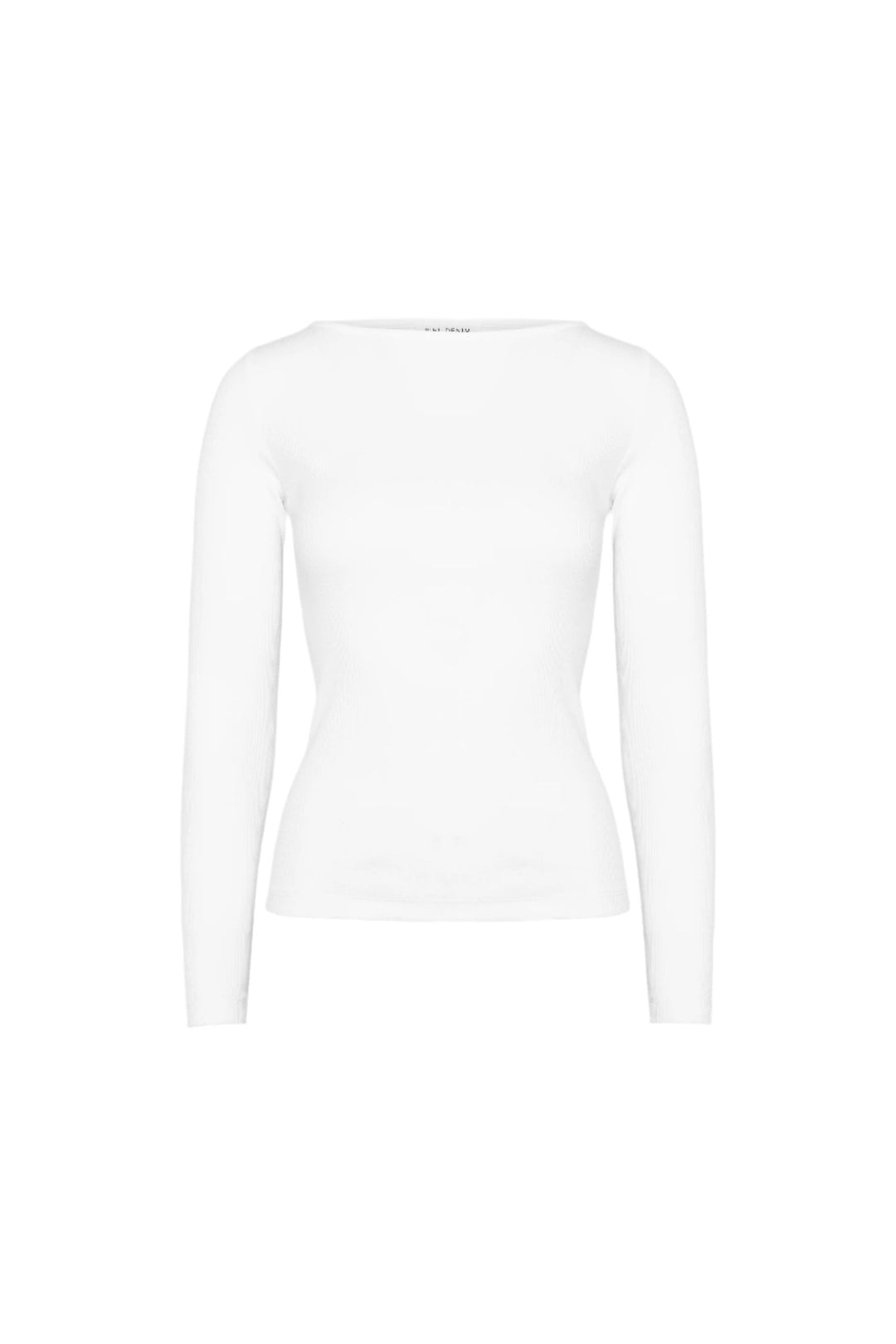 Petronella Rib Boatneck Off - White | Topper | Smuk - Dameklær på nett