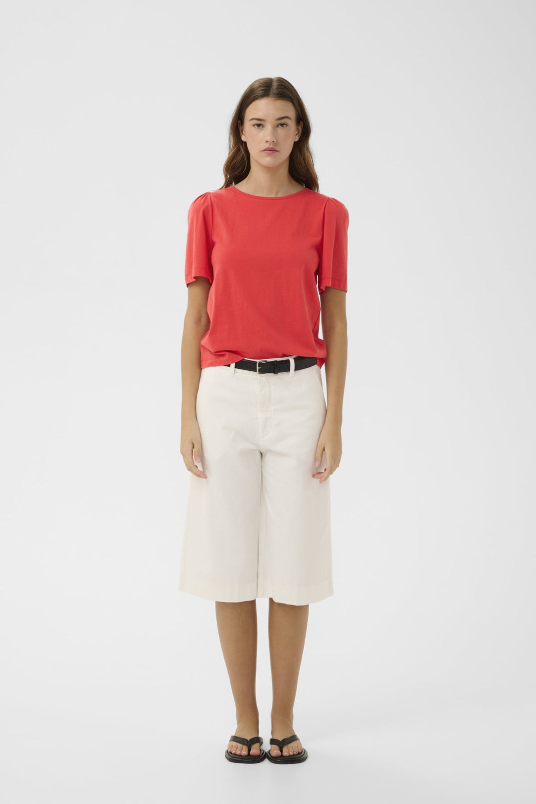 Pfiaiw Gathering Tshirt Poppy Red | Topper | Smuk