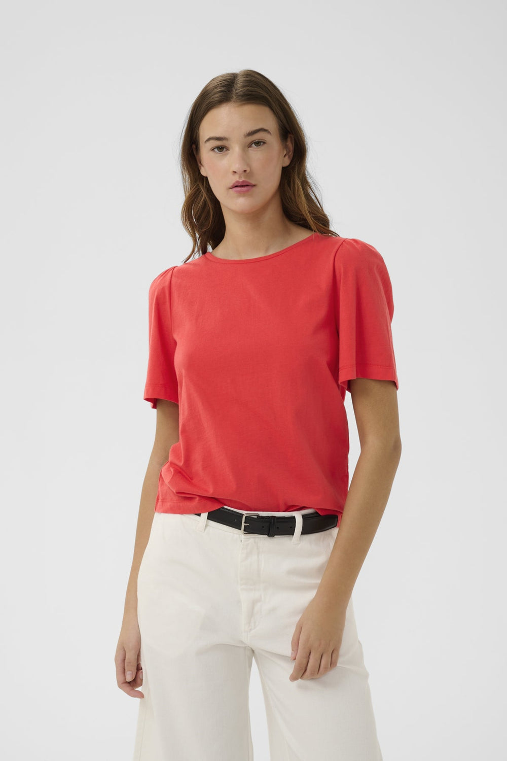 Pfiaiw Gathering Tshirt Poppy Red | Topper | Smuk