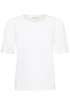 Pfiaiw Gathering Tshirt Pure White