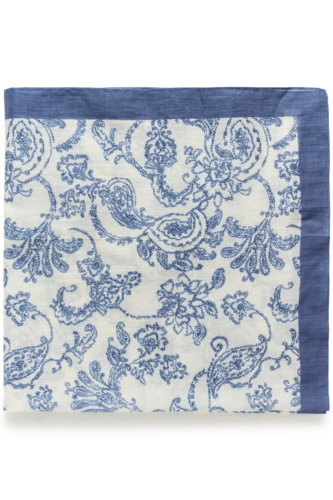 Phi Scarf Blue Dot Paisley Print | Accessories | Smuk