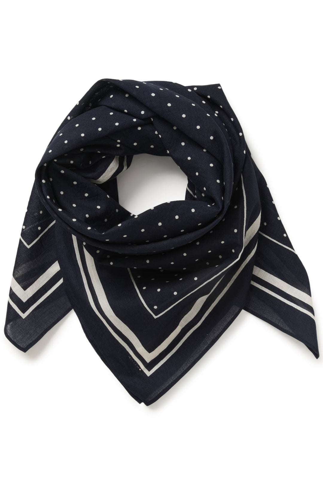 Phi Scarf Dark Navy Dot Print | Accessories | Smuk