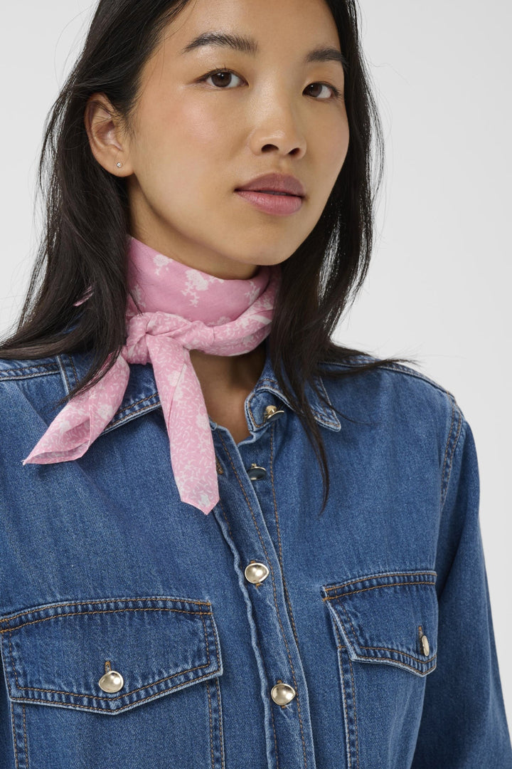Phi Scarf Orchid Smoke Fragile Print | Accessories | Smuk