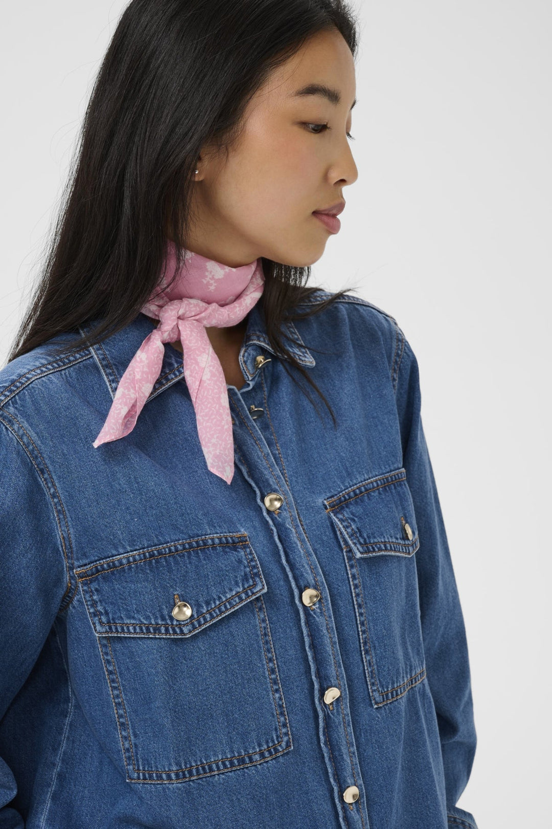 Phi Scarf Orchid Smoke Fragile Print | Accessories | Smuk
