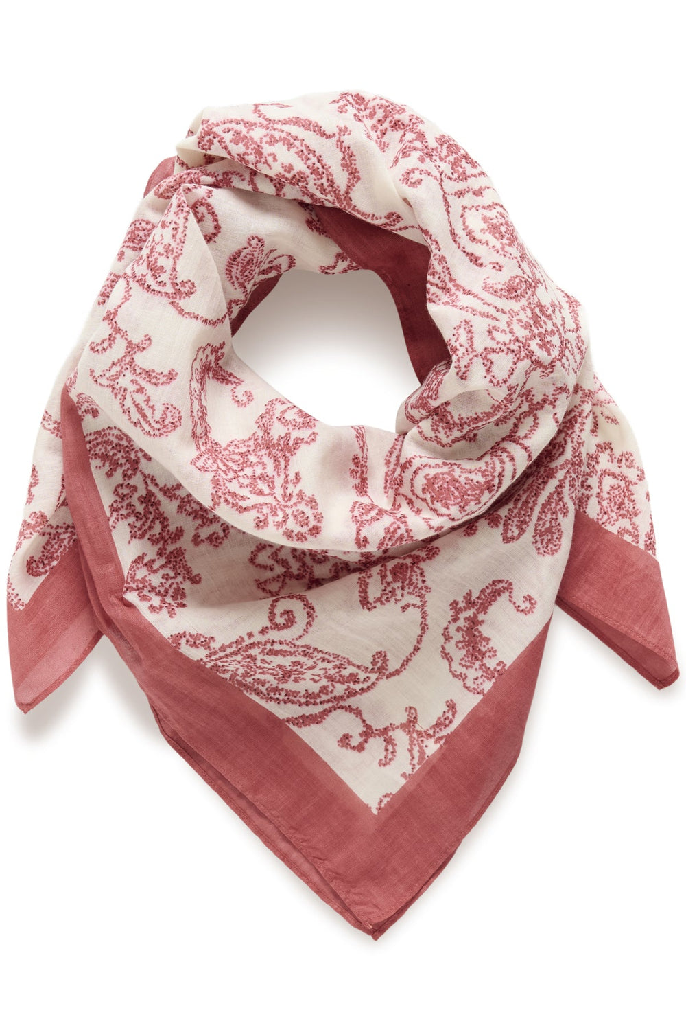Phi Scarf Peach Blossom Dot Paisley | Accessories | Smuk