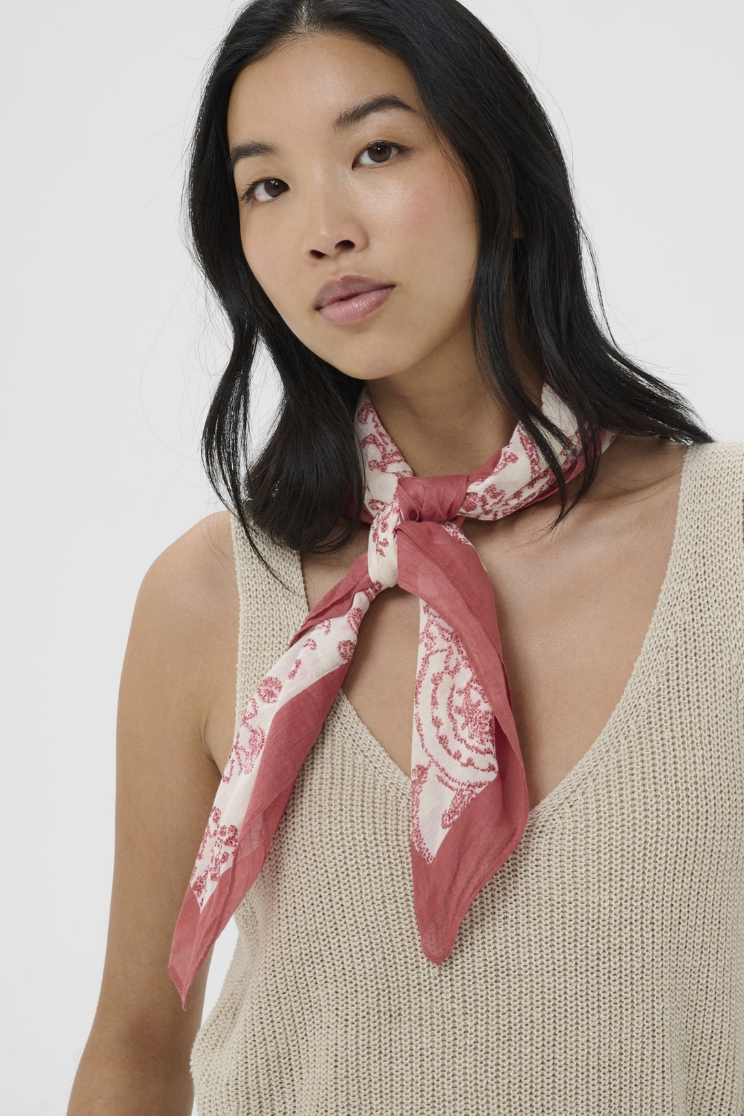 Phi Scarf Peach Blossom Dot Paisley | Accessories | Smuk