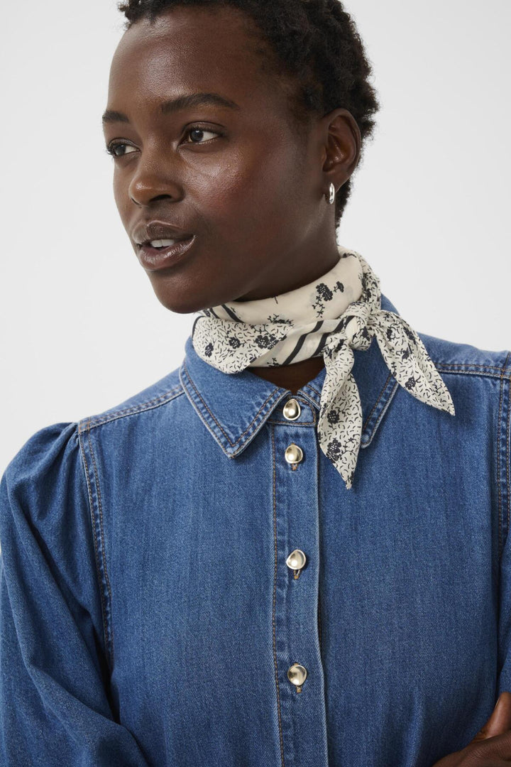 Phi Scarf Whispering White Fragile Print | Accessories | Smuk