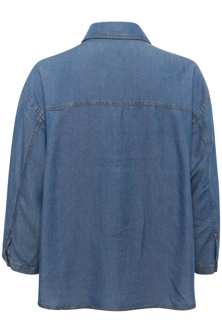 Philipaiw Shirt Medium Blue | Skjorter og bluser | Smuk - Dameklær på nett