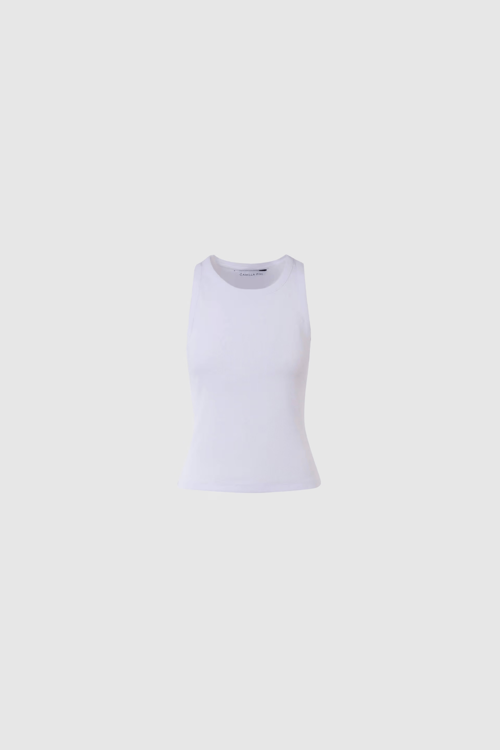 Pia Rib Singlet White | Topper | Smuk - Dameklær på nett
