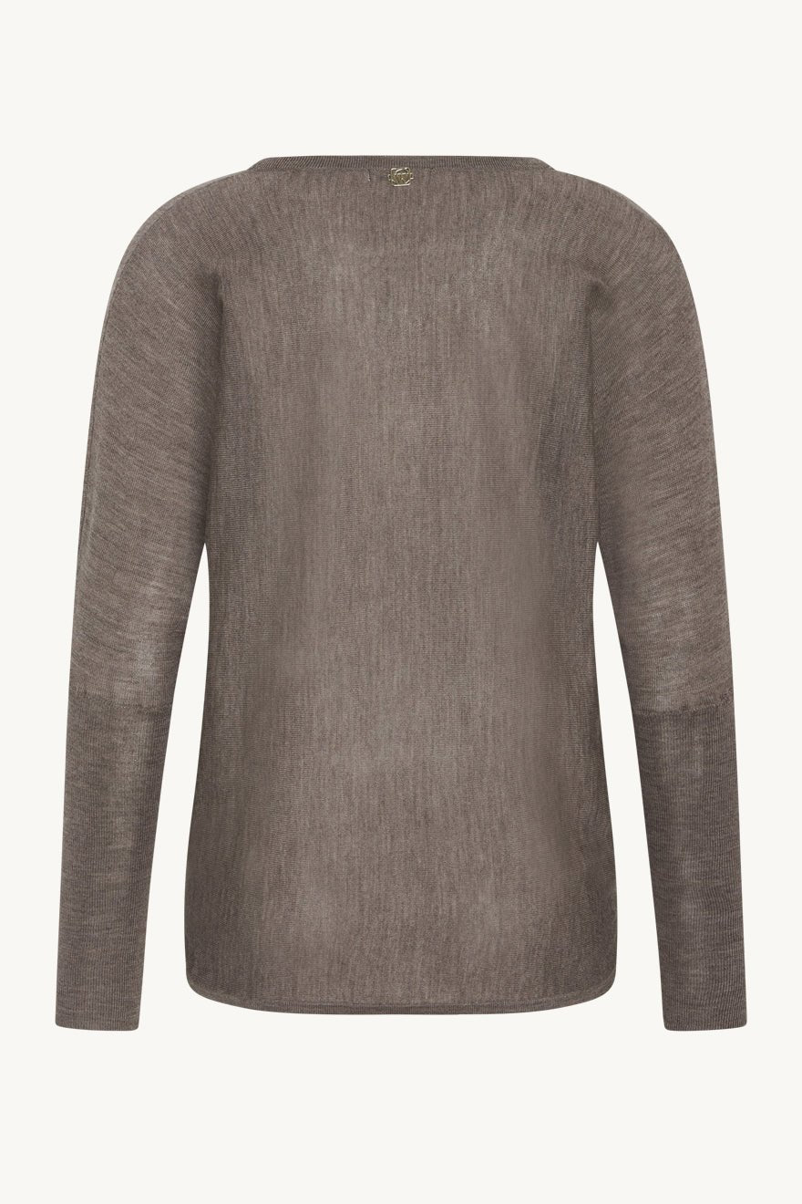 Pippa Knit Cacao Melange | Genser | Smuk - Dameklær på nett