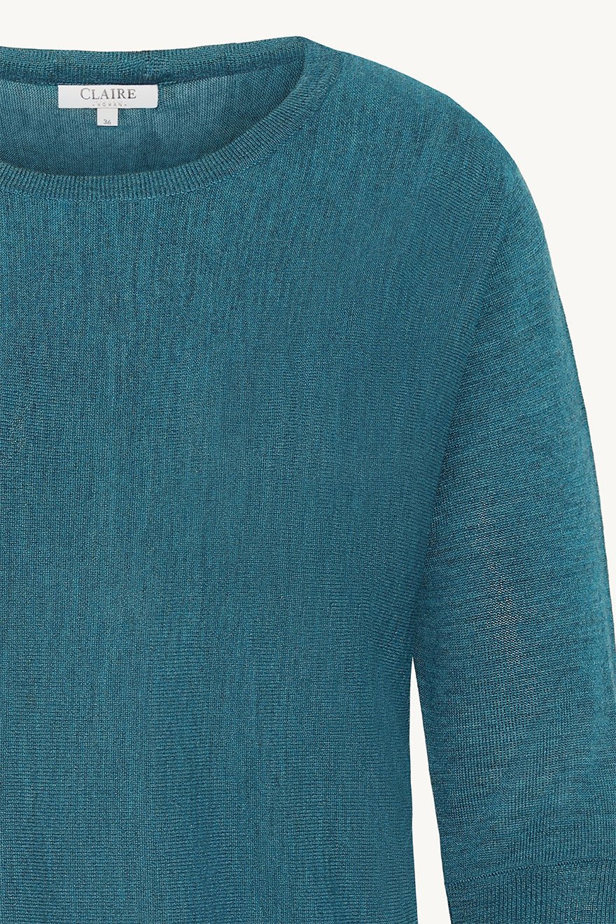 Pippa Knit Peacock Melange | Genser | Smuk - Dameklær på nett