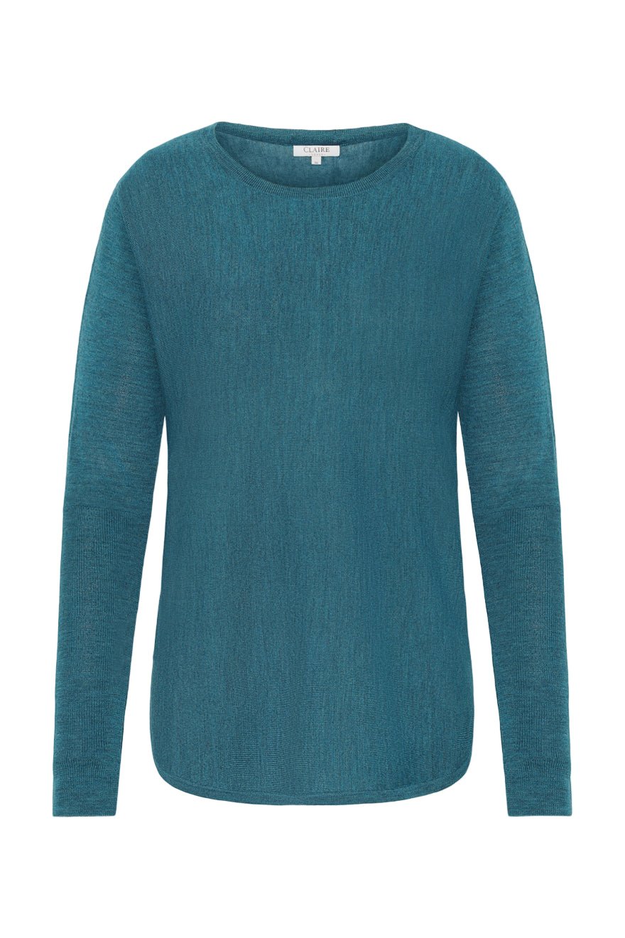 Pippa Knit Peacock Melange | Genser | Smuk - Dameklær på nett