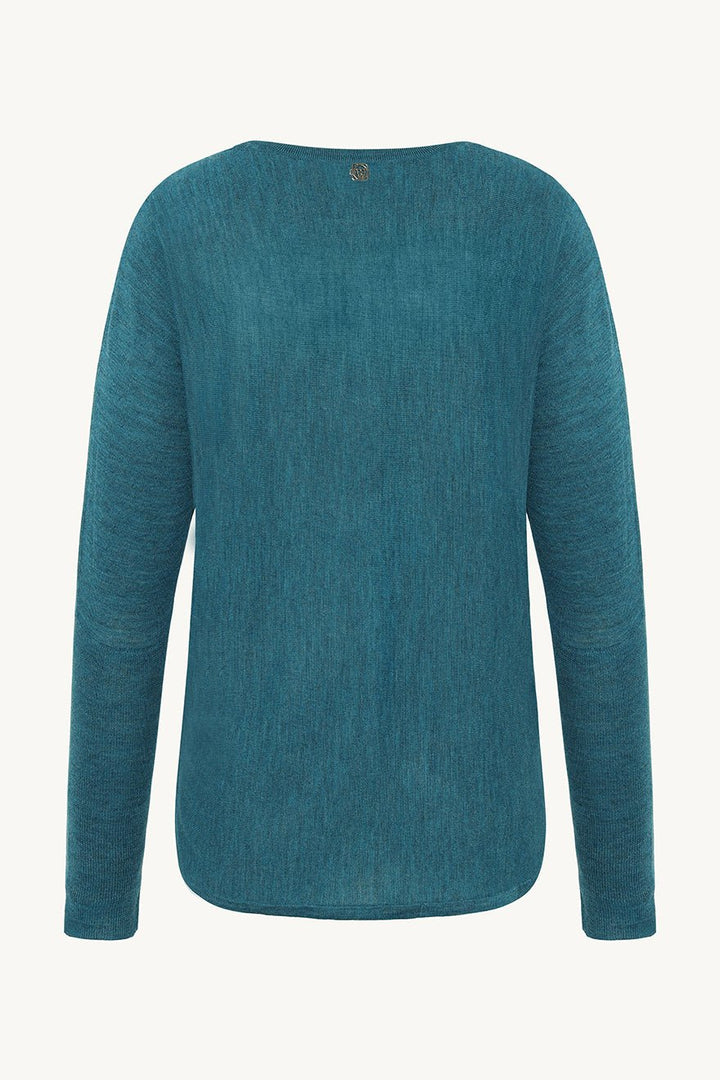 Pippa Knit Peacock Melange | Genser | Smuk - Dameklær på nett