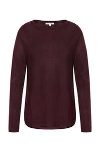 Pippa Knit Wine Melange