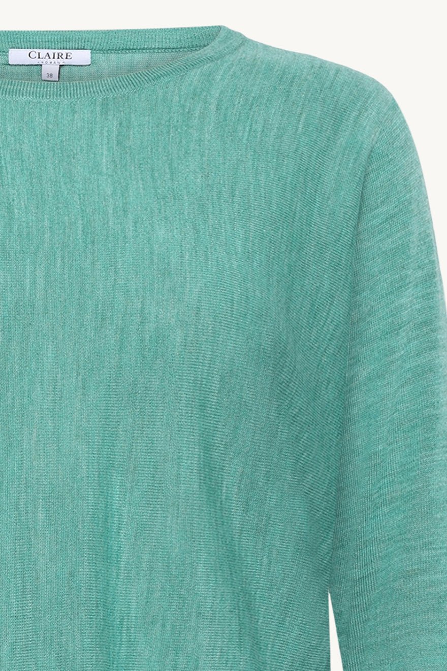 Pippa Pullover Green Bay Melange | Genser | Smuk