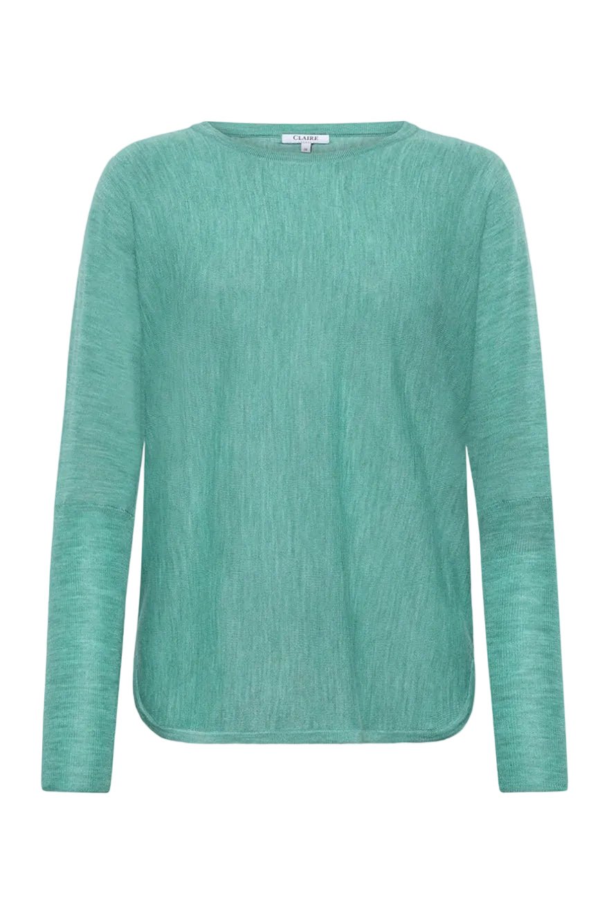 Pippa Pullover Green Bay Melange | Genser | Smuk