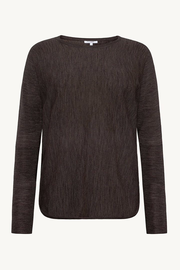 Pippa Pullover Hot Fudge Melange | Genser | Smuk