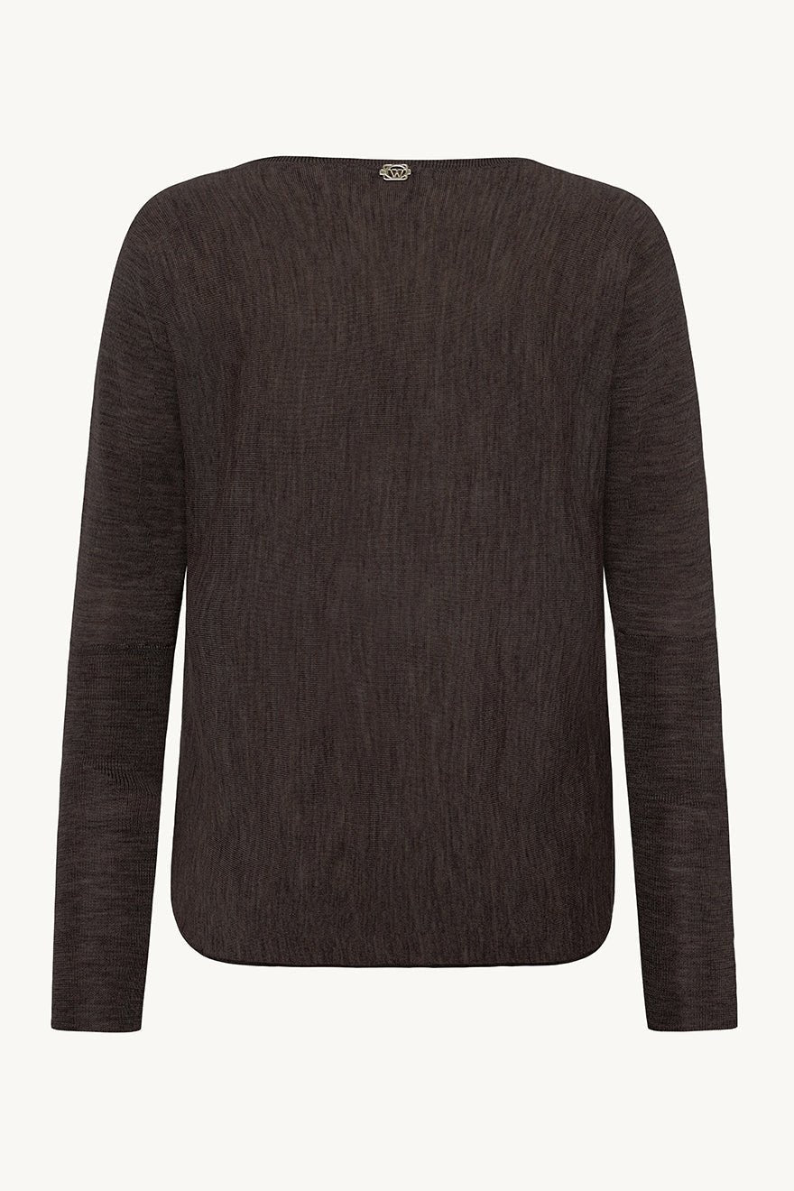 Pippa Pullover Hot Fudge Melange | Genser | Smuk