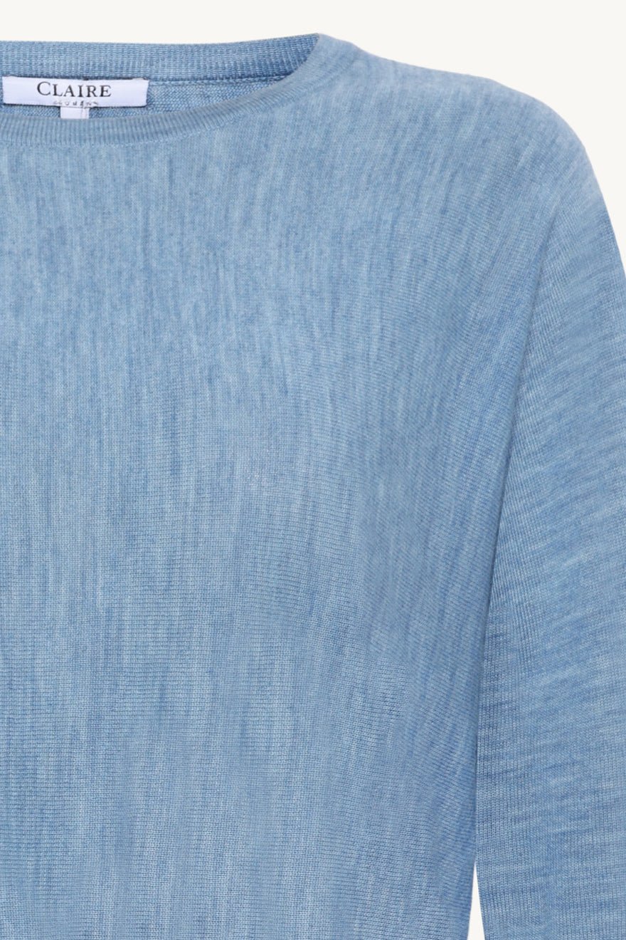 Pippa Pullover Vista Blue Melange | Genser | Smuk