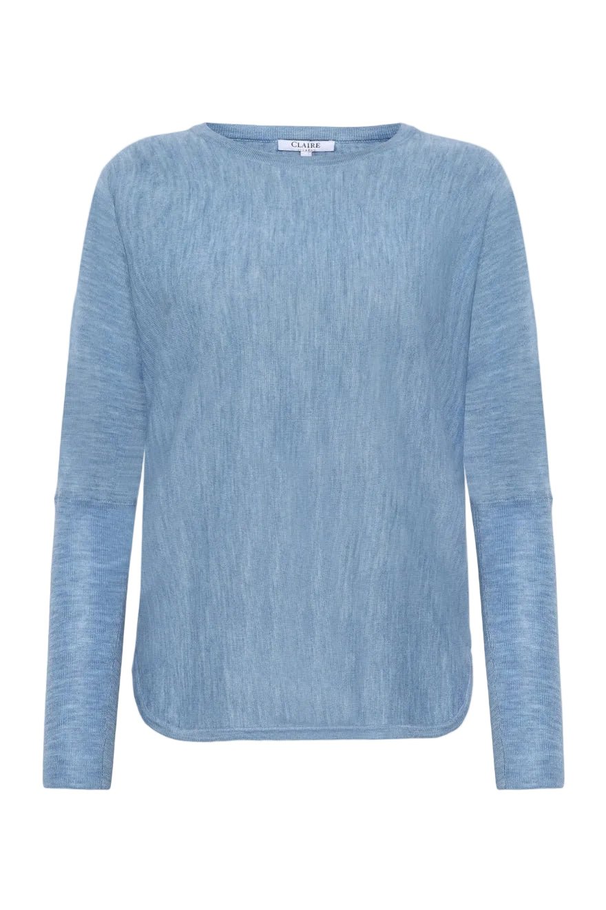 Pippa Pullover Vista Blue Melange | Genser | Smuk