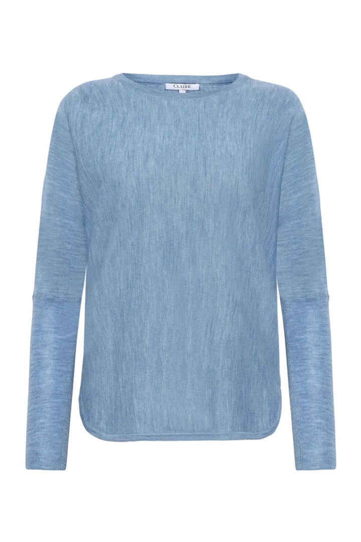 Pippa Pullover Vista Blue Melange | Genser | Smuk