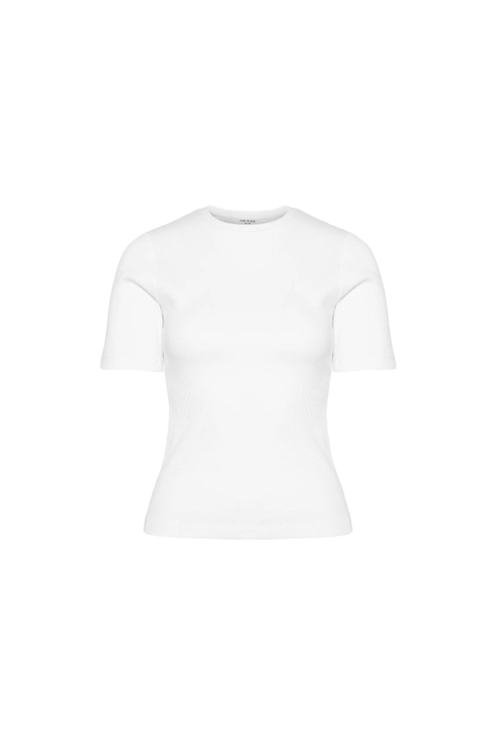 Pippa Rib Tee Off - White | Topper | Smuk - Dameklær på nett