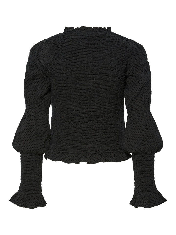 Pira Ls Smock Top Black | Topper | Smuk - Dameklær på nett
