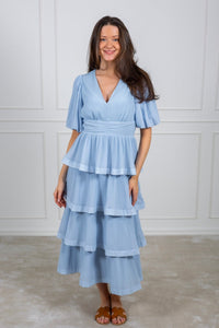 Plira Ss Long Dress Halogen Blue