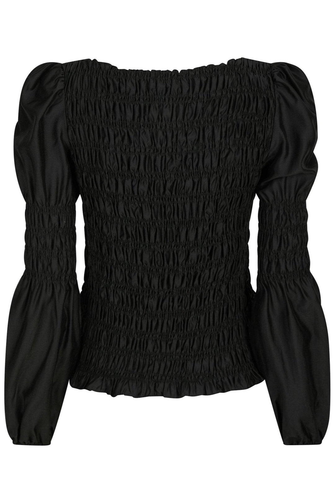 Polka Smock Shirt Black | Skjorter og bluser | Smuk - Dameklær på nett