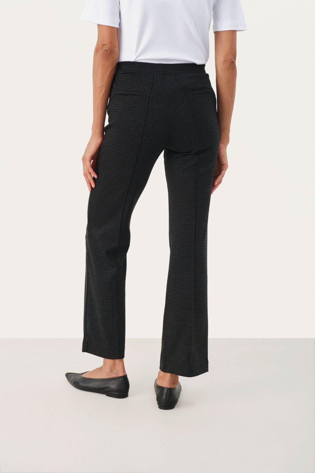 Pontaspw Pants Dark Grey Check | Bukser | Smuk - Dameklær på nett