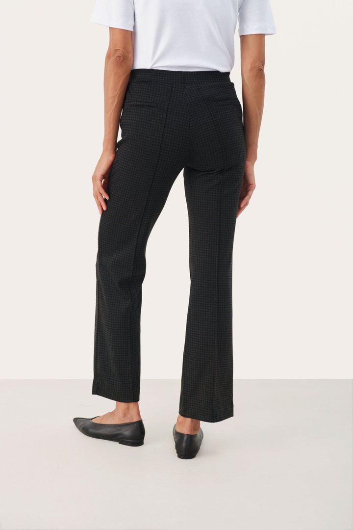 Pontaspw Pants Dark Grey Check | Bukser | Smuk - Dameklær på nett