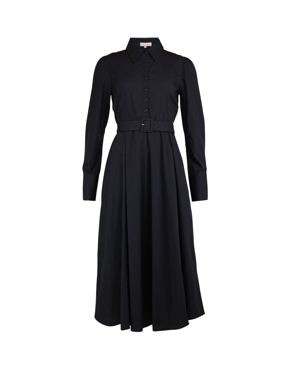 Poplin Midi Dress Black | Kjoler | Smuk