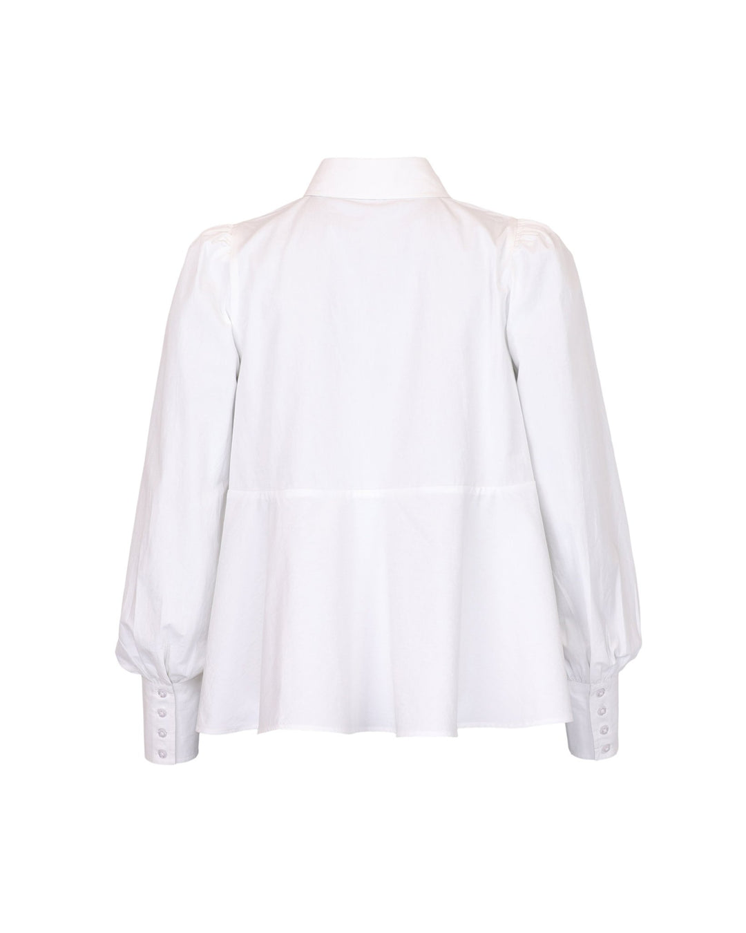 Poplin Peplum Blouse White | Skjorter og bluser | Smuk