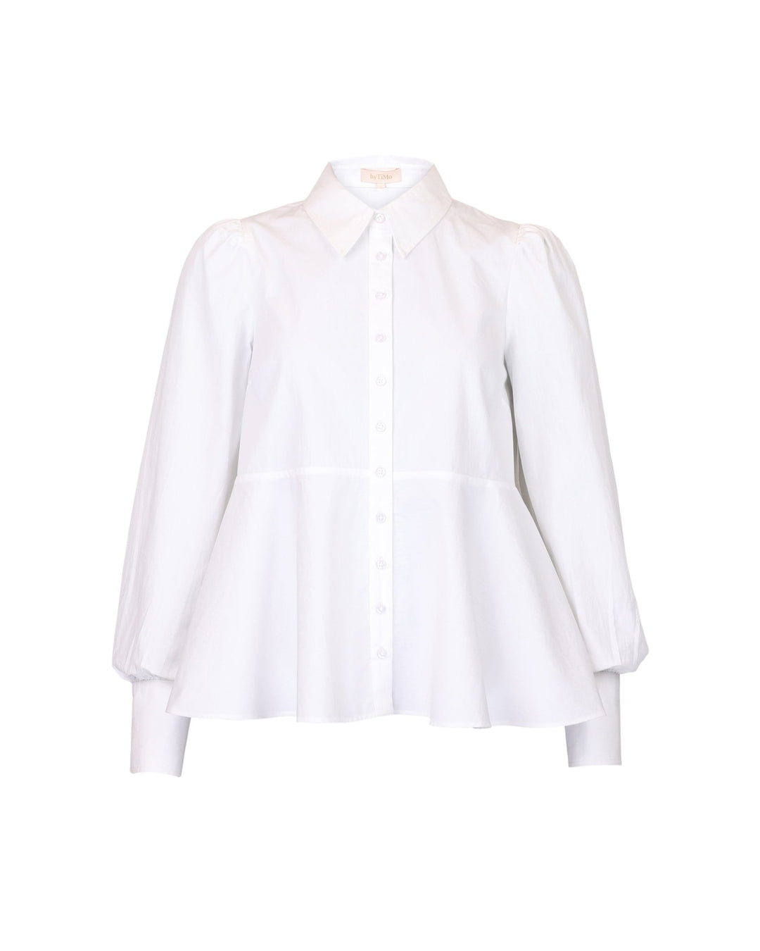 Poplin Peplum Blouse White | Skjorter og bluser | Smuk