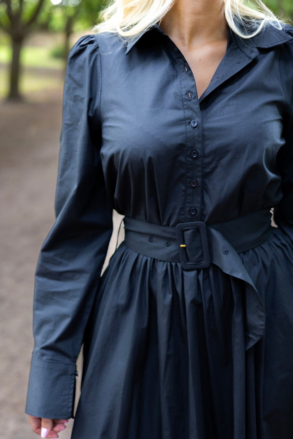 Poplin Shirt Dress Black | Kjoler | Smuk - Dameklær på nett