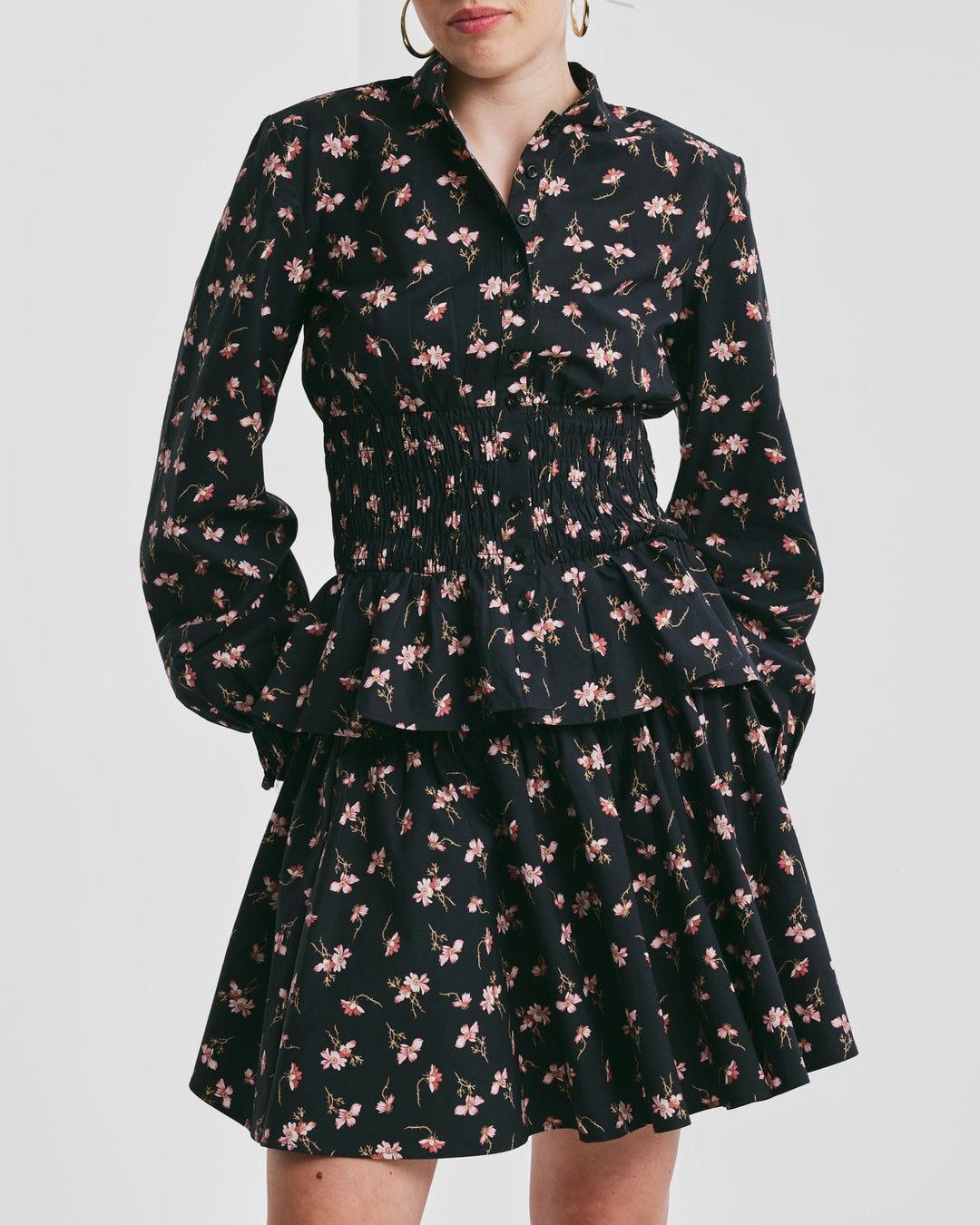 Poplin Smocking Blouse Petals | Skjorter og bluser | Smuk - Dameklær på nett