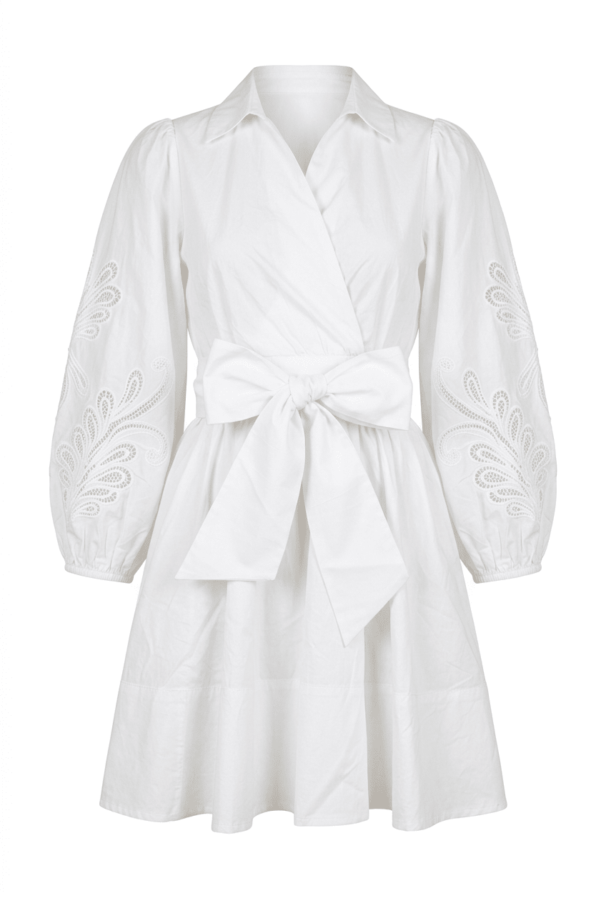 Poplina Mini Dress White | Kjoler | Smuk