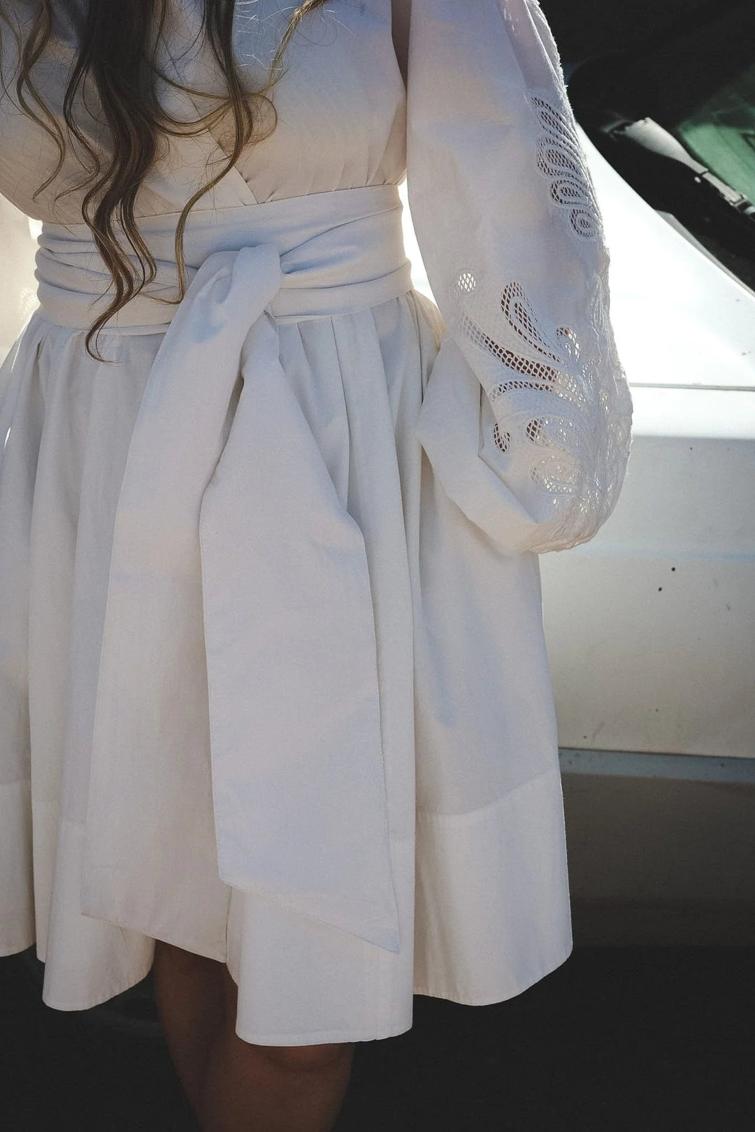 Poplina Mini Dress White | Kjoler | Smuk