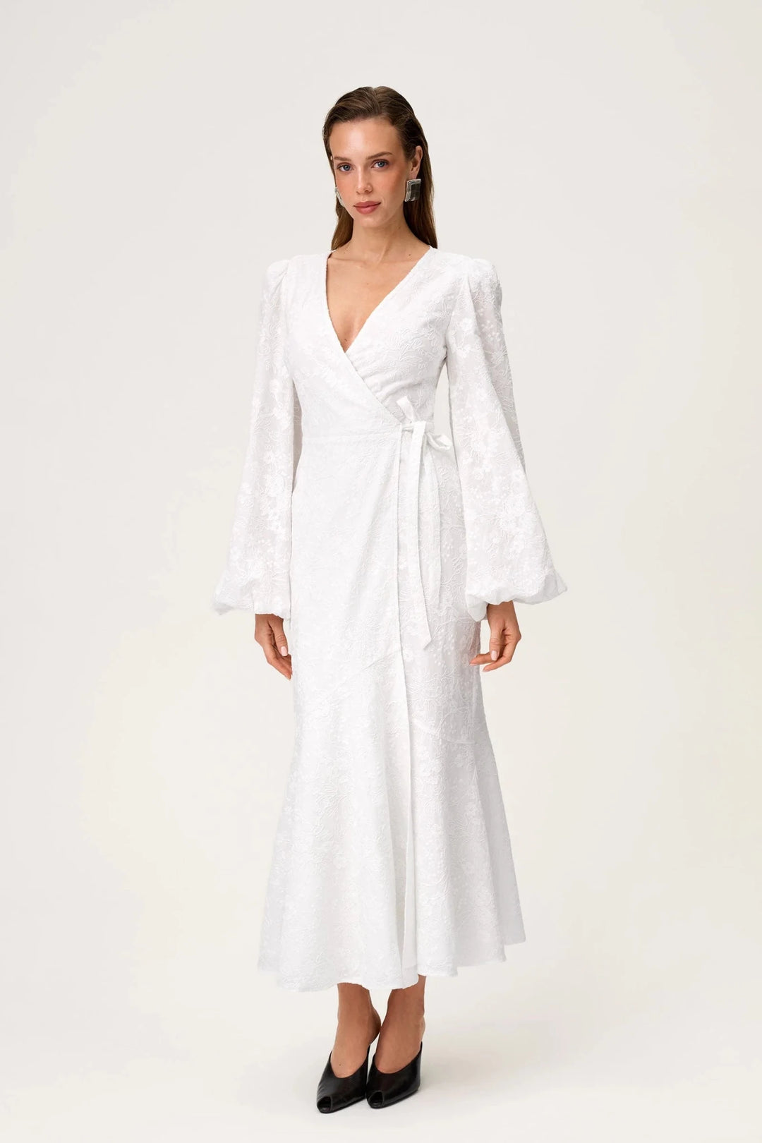 Portofino Maxi Dress White Embroidery | Kjoler | Smuk
