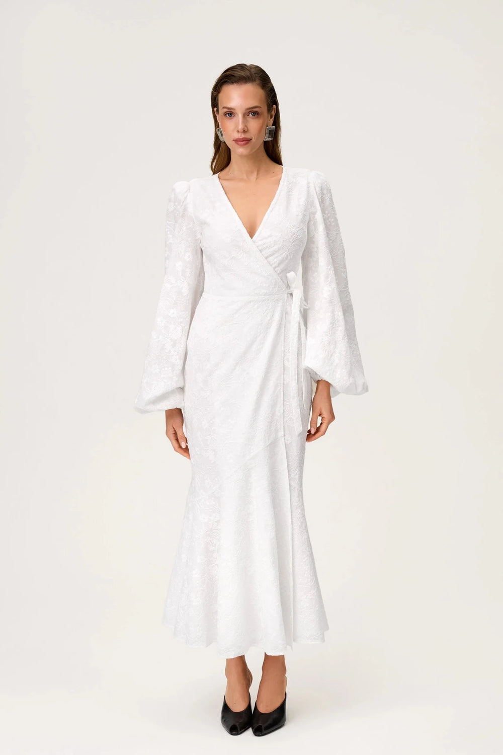 Portofino Maxi Dress White Embroidery | Kjoler | Smuk