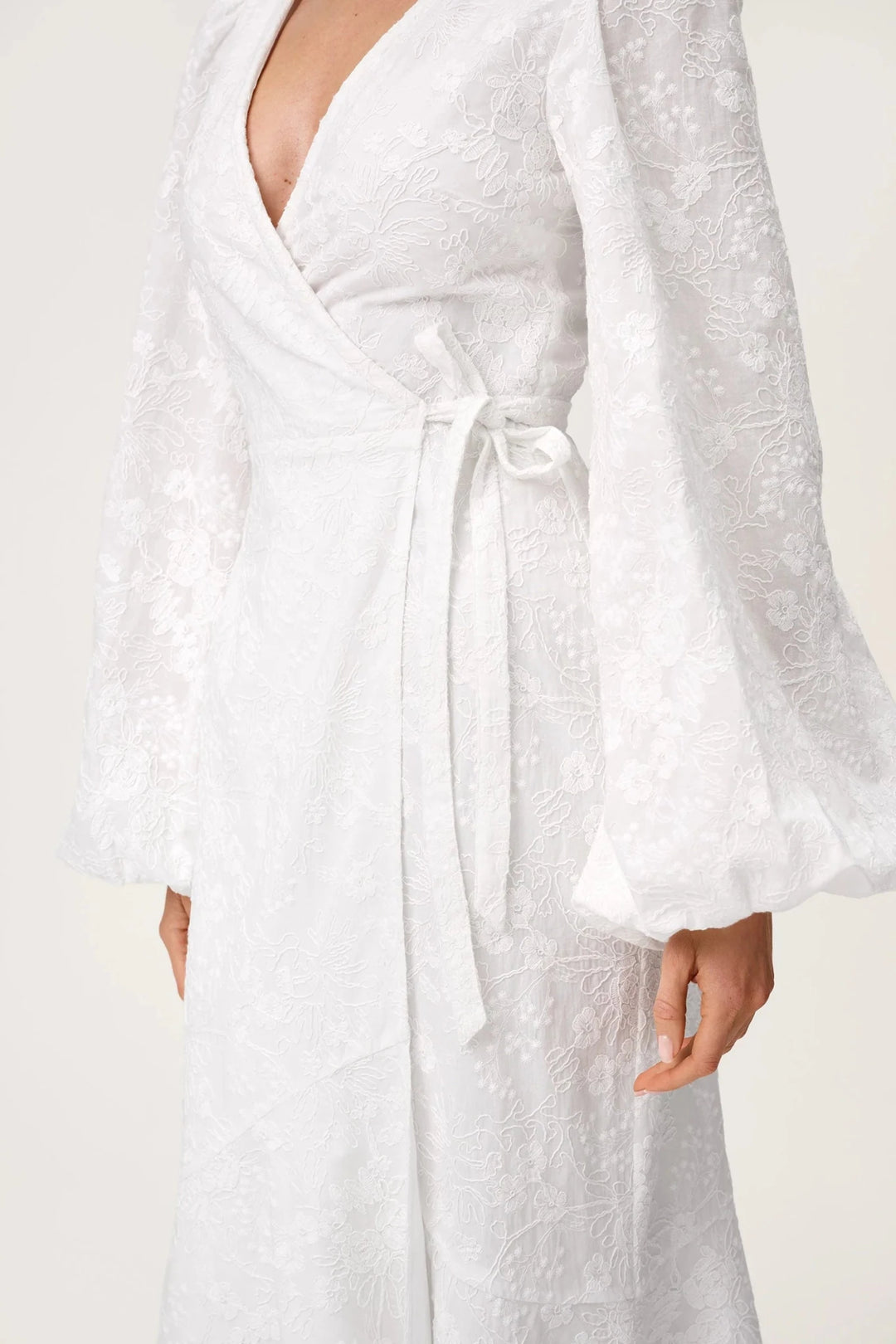 Portofino Maxi Dress White Embroidery | Kjoler | Smuk