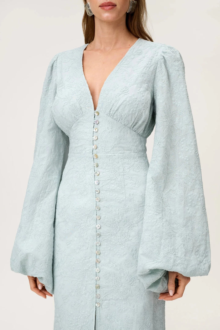 Positano Dress Mint Embroidery | Kjoler | Smuk